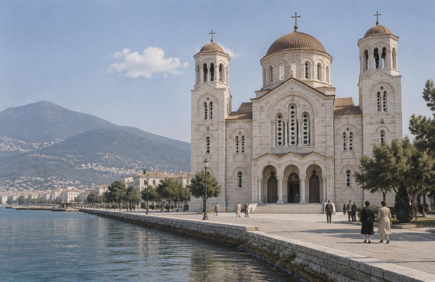 Documentary reconstruction of Agios Konstantinos church in Volos, where the Soupliotis and Saratsis families were joined in marriage